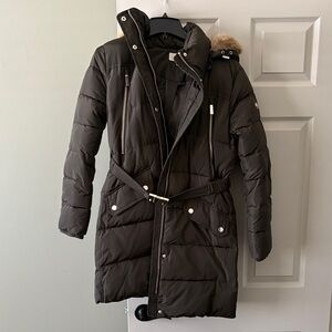 Women's Michael Kors Olive Green Puffer Coat